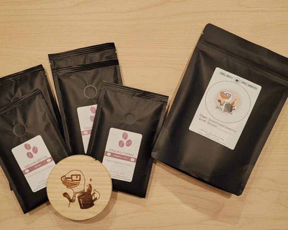 Flavored Coffees 2-oz Sample Pack, French Vanilla Hazelnut Mocha, Natural Flavoring, Medium Roast, 6 x 2oz Sample Bags. Standard Grind.