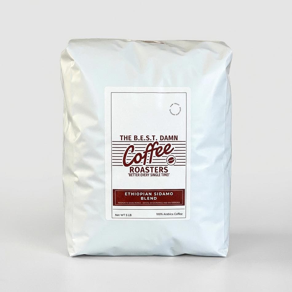 The Best Damn Coffee - Ethiopian Sidamo Blend - 5 Pounds