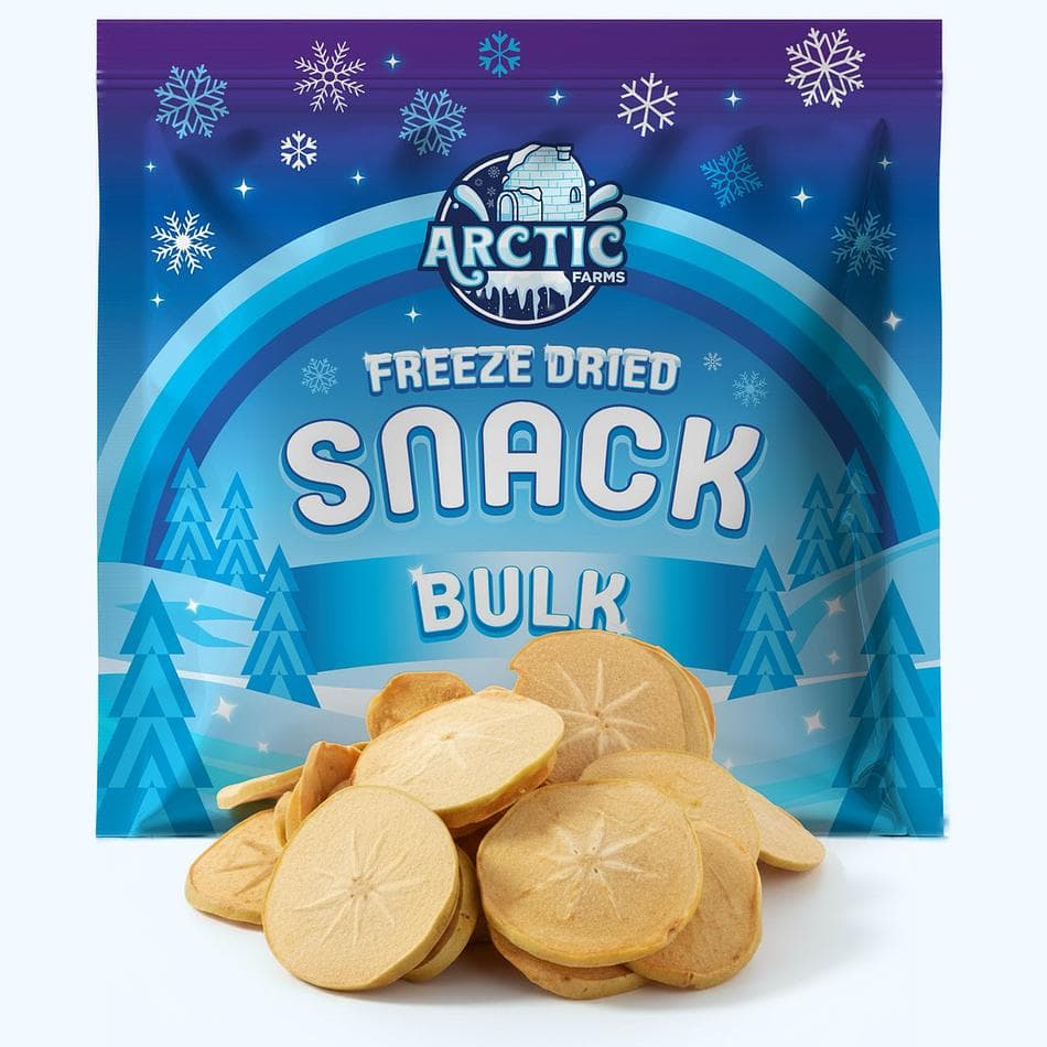 Freeze-Dried Persimmon Slices, Naturally Sweet, Golden Fruit Snack, Bulk Bag (15 oz)