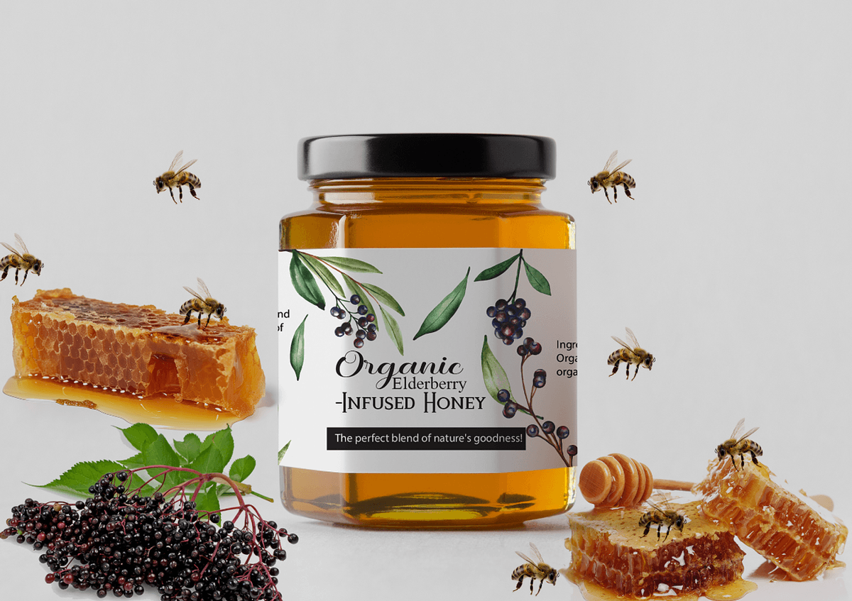 Elderberry Raw Honey 4 OZ