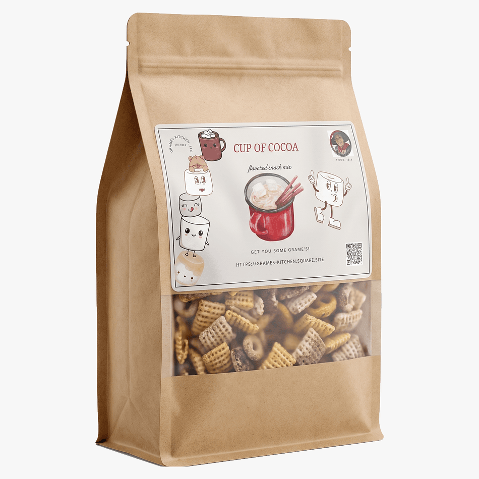 Hot Cocoa Snack Mix, Cocoa Flavor, Sweet Crunch, 2.5 oz Bag (Regular)