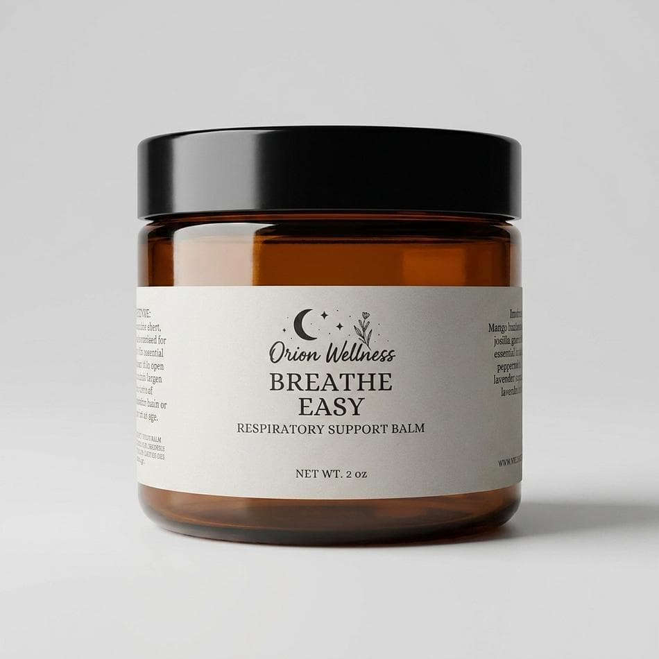 Herbal Vapor Rub Salve, Mango Butter & Grass-Fed Tallow, Menthol + Eucalyptus & Peppermint, Chest Rub, 2 oz