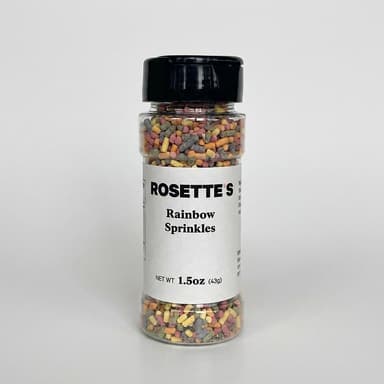 Sugar-Free Rainbow Sprinkles, Erythritol & Stevia, Keto Dessert Topping, Vegan, <1g Net Carbs, 1 Pack