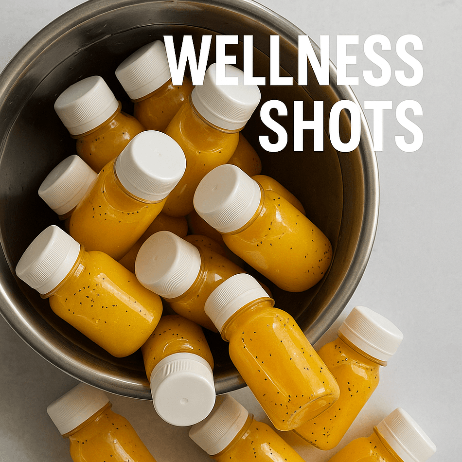 Ginger + Turmeric Wellness Shots — [12-Pack] (Orange, Lemon + Pineapple)