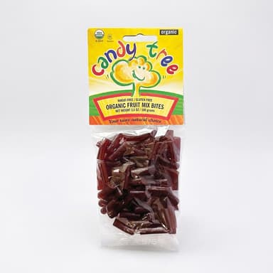 Organic Chewy Fruit Candy Bites, Cherry Strawberry Raspberry, Vegan Gluten-Free, No HFCS, 3.5 oz Bag