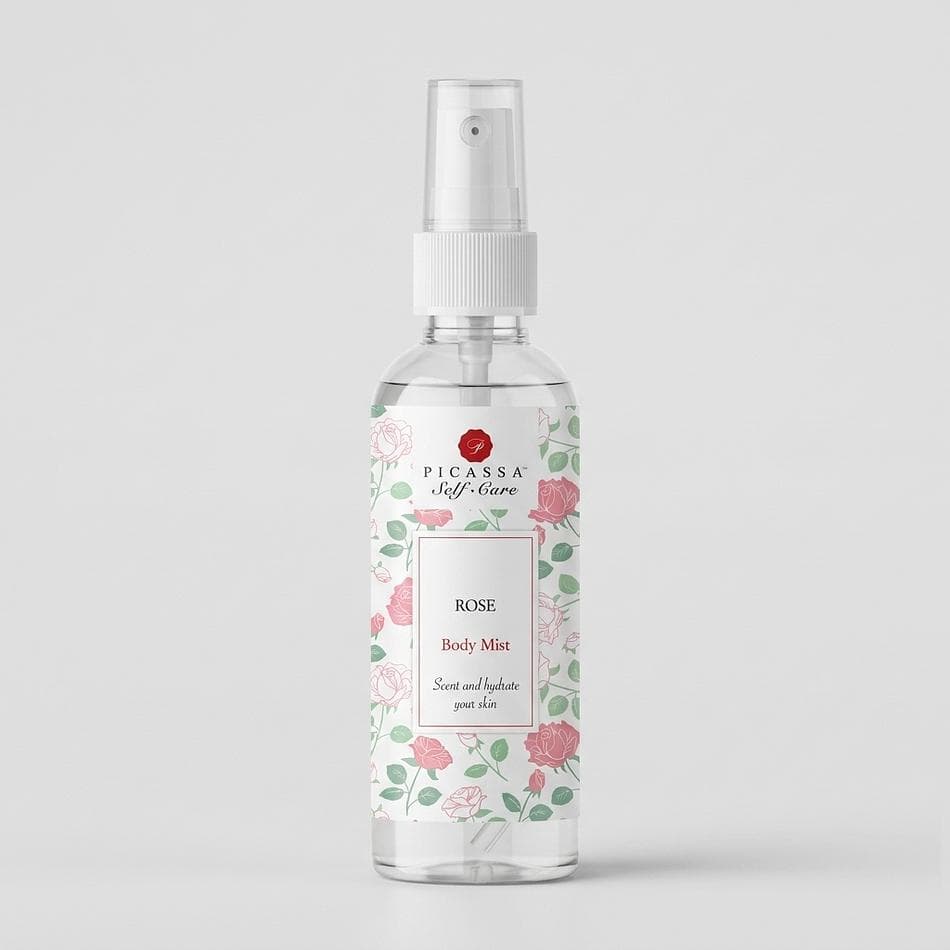 Hydrating Body Mist Spray, Rose Scent, Dry Skin Moisture Boost, 4 oz Fine Mist Bottle