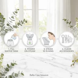 Gentle Face Steamer for Facial Deep Cleaning, 11-PC | Facial Steamer for Proactive Acne Treatment Unclogs Pores &amp; Treats Allergies | Facial Skin Care Products Includes Needles &amp; Tweezers-9