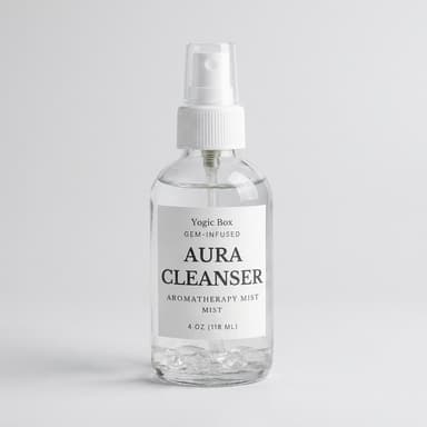 Aura Clearing & Room Spray Mist, Palo Santo + Lemon + Cedarwood, Aura Clearing & Charging, Clear Quartz Infused, 4 oz (118 ml)