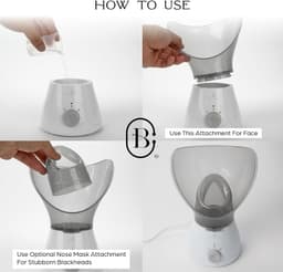 Gentle Face Steamer for Facial Deep Cleaning, 11-PC | Facial Steamer for Proactive Acne Treatment Unclogs Pores &amp; Treats Allergies | Facial Skin Care Products Includes Needles &amp; Tweezers-7