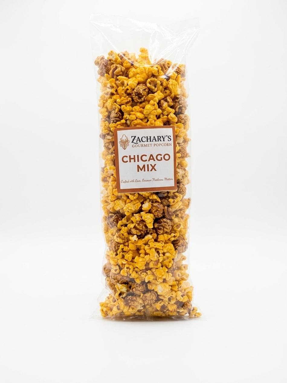 Chicago Mix Gourmet Popcorn – Cheddar & Caramel  Medium Bag 7.8oz / Approx. 10 Cups
