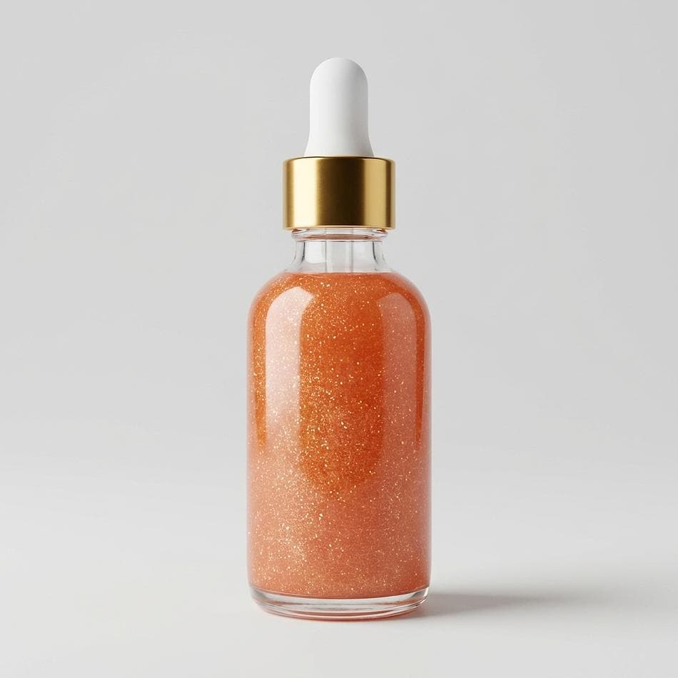 Rose Gold Shimmer Body Oil, Grapeseed & Coconut Oils, Hydrating Glow, Mica Shimmer, (Size Not Listed)