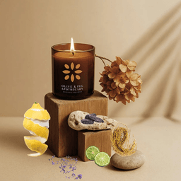 Olive & Fig Apothecary Crimson Oud scented 2-wick 11 oz candle-0