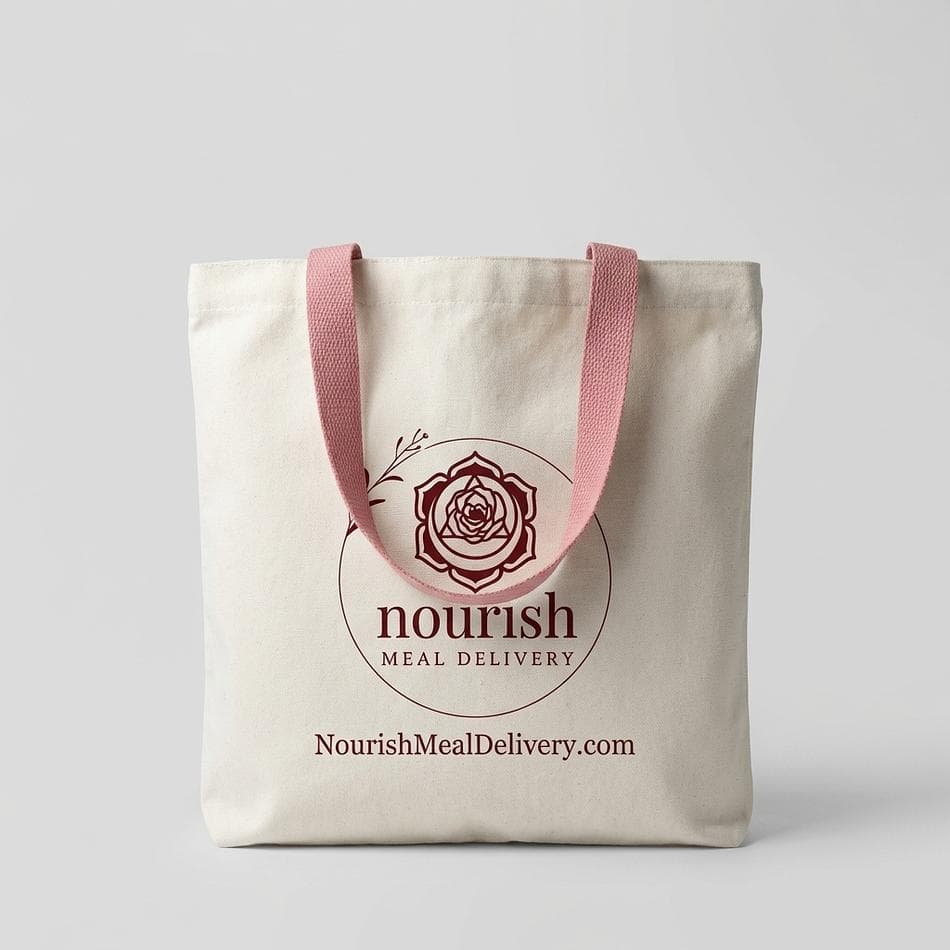 Canvas Tote Bag, Cotton, Everyday Grocery & Postpartum Errands, Reusable Carryall, 1-Pack