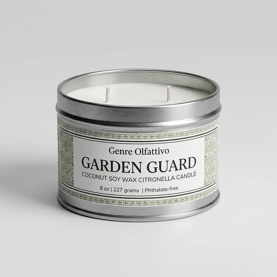 Citronella Candle + Botanical Mosquito Repellent Spray, Witch Hazel & Grapeseed Oil, Outdoor Bug Defense, 8 oz + 2.5 oz Duo