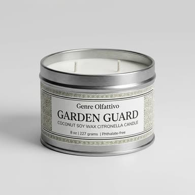 Citronella Candle + Botanical Mosquito Repellent Spray, Witch Hazel & Grapeseed Oil, Outdoor Bug Defense, 8 oz + 2.5 oz Duo