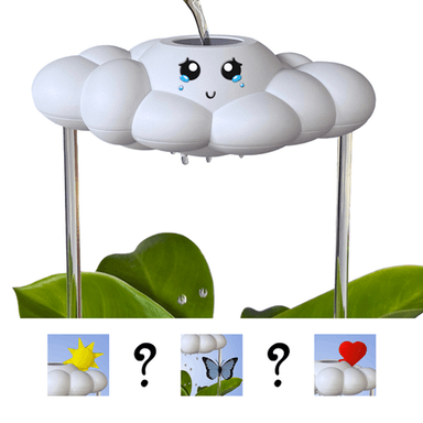 Plant Watering Cloud, Acrylic & 3D-Printed Parts, Slow Drip Rain Shower for Houseplants, Fits 5"+ Pots, 4 oz