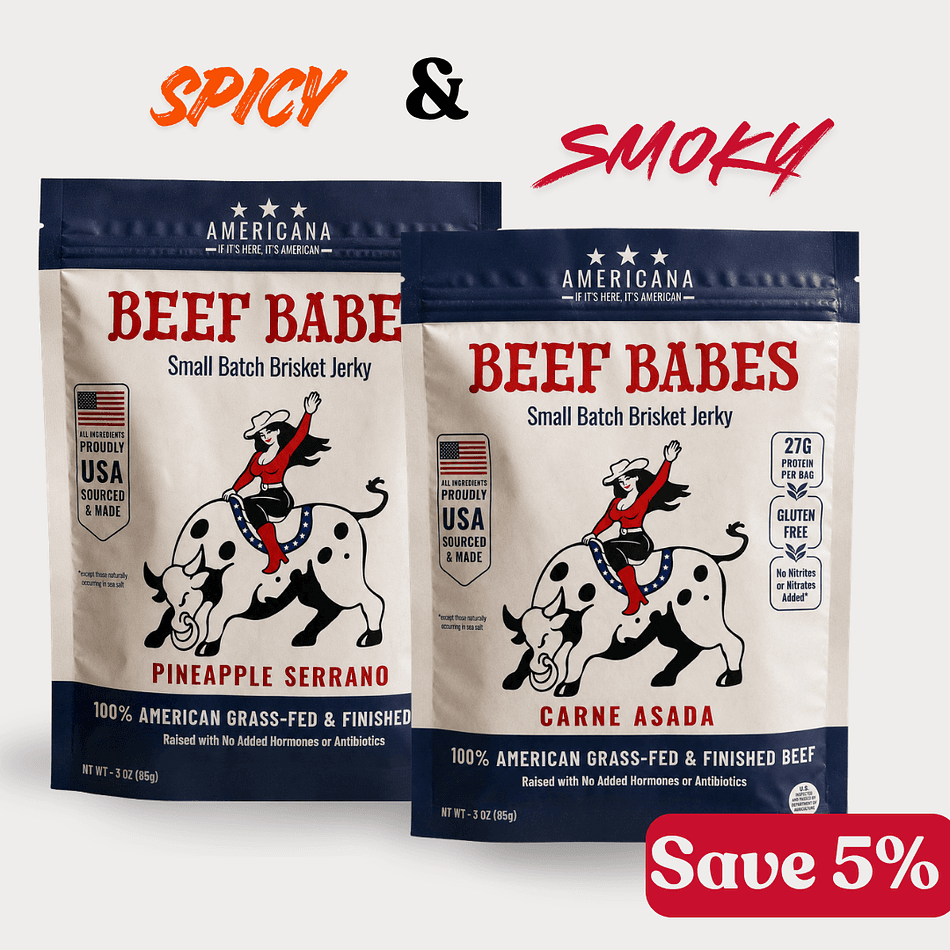 Beef Babes Grass-Fed Brisket Jerky,  Southwest  2-Pack