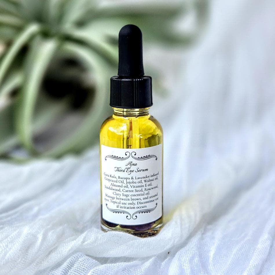 Ajna, "Third Eye Chakra," Gotu Kola & Bacopa Facial Oil Featuring Bakuchiol