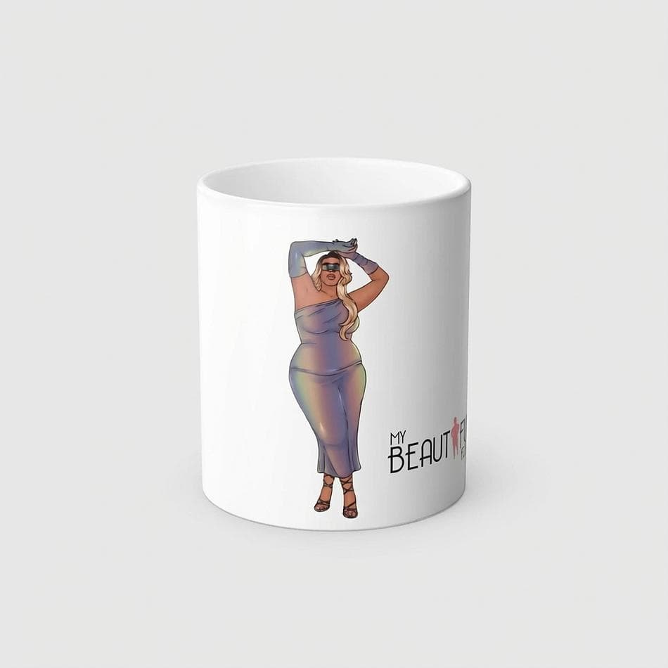 Color Changing Ceramic Mug, Heat-Sensitive Reveal, Glossy Finish, Hand Wash, 11oz Magic Coffee Mug