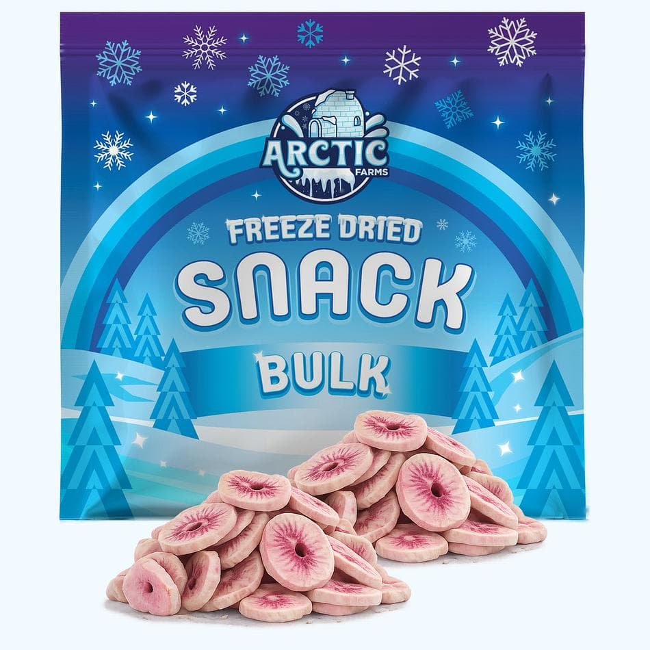 Freeze-Dried Red Kiwi Slices, 100% Fruit, Naturally Tart-Sweet Crunch, No Added Sugar, Bulk Bag (11 oz)