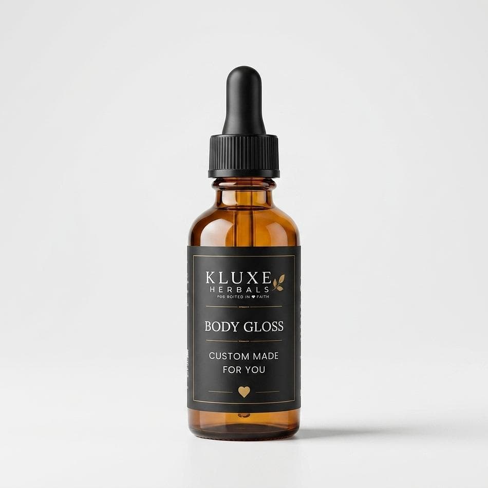 Sensitive Skin Body Oil Gloss, Botanical Oils, Lightweight Non-Greasy Glow, Unscented, 1 oz