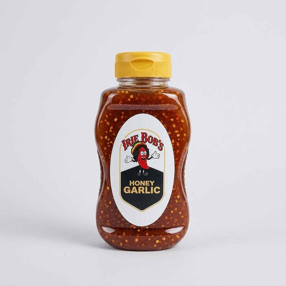 Honey Garlic Everything Sauce, Honey & Roasted Garlic, Sweet Savory Glaze & Dip, 12 oz Squeeze Bottle