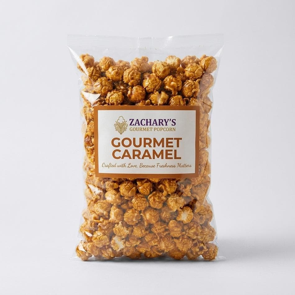 Gourmet Caramel Popcorn, Brown Sugar & Molasses, Coconut Oil, Fresh Small-Batch Caramel Corn, 6.2 oz Bag