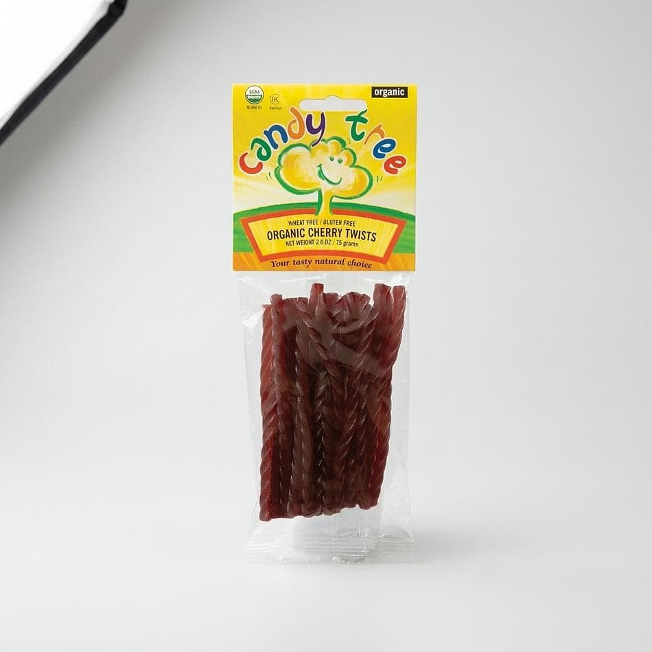 Organic Cherry Licorice Twists, Fruit Juice Sweetened, Vegan & Gluten-Free, Non-GMO, 2.6 oz Bag