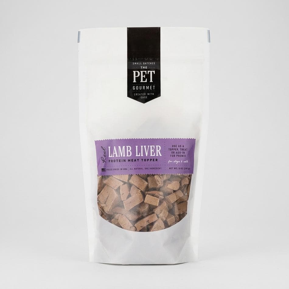 Freeze-Dried Lamb Liver Dog Treats, 100% Single Ingredient, High-Protein Training Bites & Food Topper, 5 oz or 13 oz