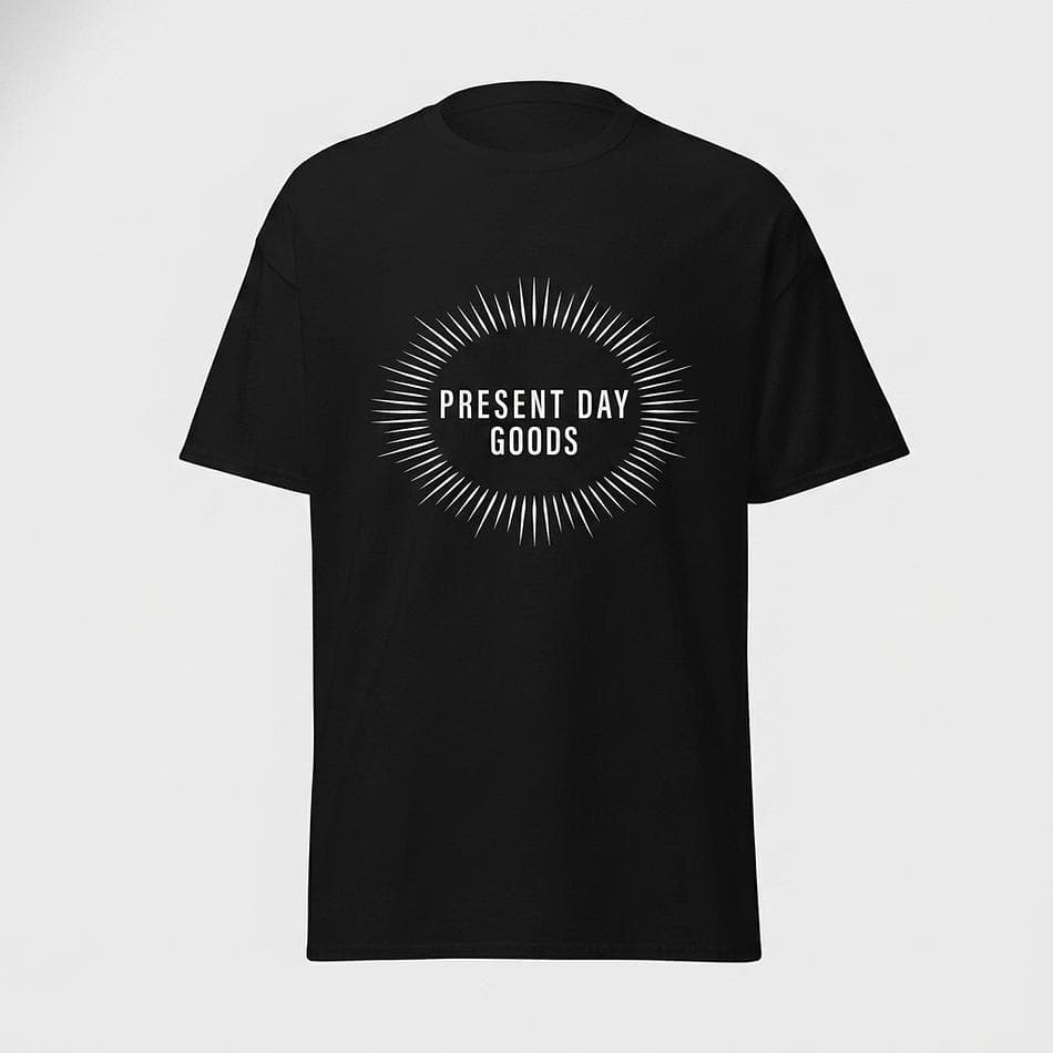 Graphic T-Shirt, 100% Cotton Classic Fit, Structured Unisex Tee, Starburst Design, 5.0–5.3 oz, S–5XL