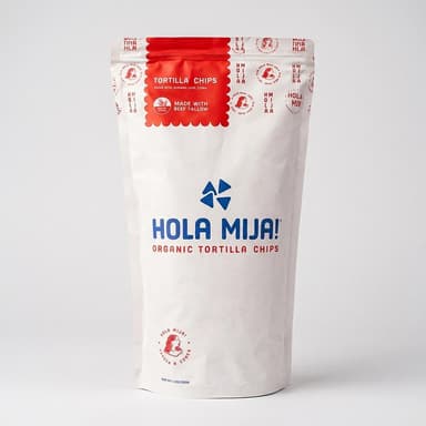 Beef Tallow Tortilla Chips, Organic Corn & Celtic Sea Salt, Seed Oil Free Crunch, Gluten-Free, 2 oz Single Serve Bag