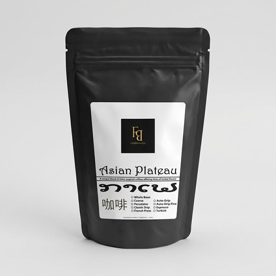 Medium Roast Coffee Blend, Southeast Asian Beans, Herbal Notes, Heavy Body, 1 lb Bag