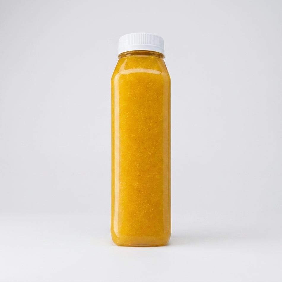 Cold-Pressed Turmeric Ginger Juice, Green Apple & Carrot, Immune Support, No Added Sugar, 12 oz Bottle