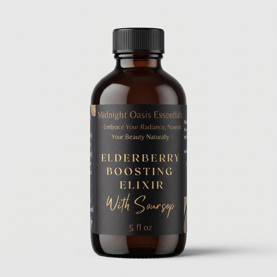 Elderberry Boosting Tonic with Soursop - Immune & Wellness Support Elixir