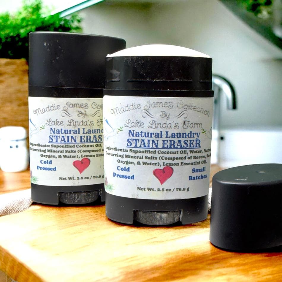 Natural Laundry Stain Eraser  ~ Cold Pressed  Stain Eraser Stick  In Twist Up Container ~ 2.5 oz