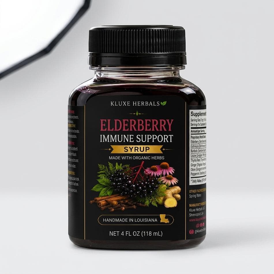 Elderberry Immune Support Syrup, Elderberry, Echinacea & Ginger, Immune + Respiratory Support, 4 fl oz (118 mL)
