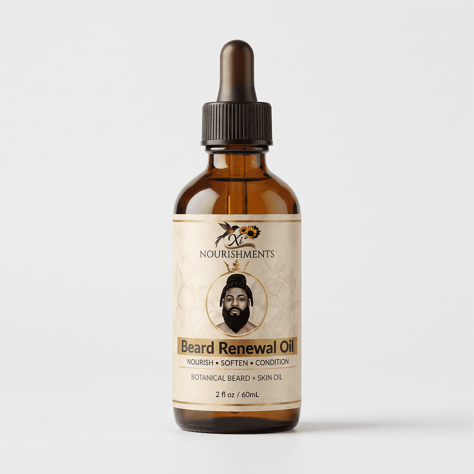 Botanical Beard Oil, Jojoba & Grapeseed + Black Seed, Softens Coarse Beard & Dry Skin, Dropper Oil (Size Not Listed)