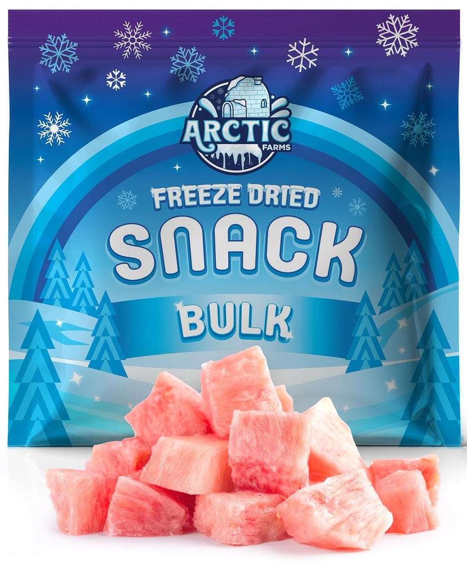 Freeze-Dried Pink Pineapple Pieces, Naturally Sweet & Vibrant Exotic Fruit Snack, Bulk Bag (8 oz)