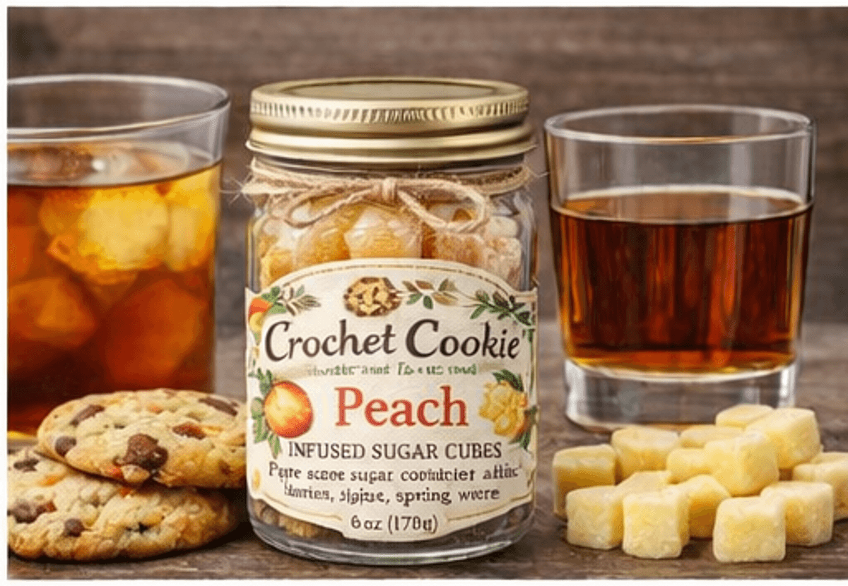 Peach Flavored Sugar Cubes, 54g