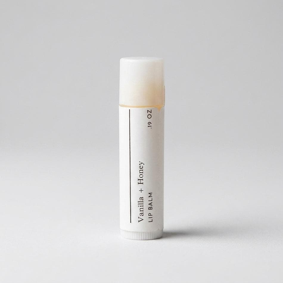 Natural Beeswax Lip Balm, Shea & Mango Butter, Deep Moisture for Chapped Lips, 0.17 oz Stick, Vanilla Honey Scent