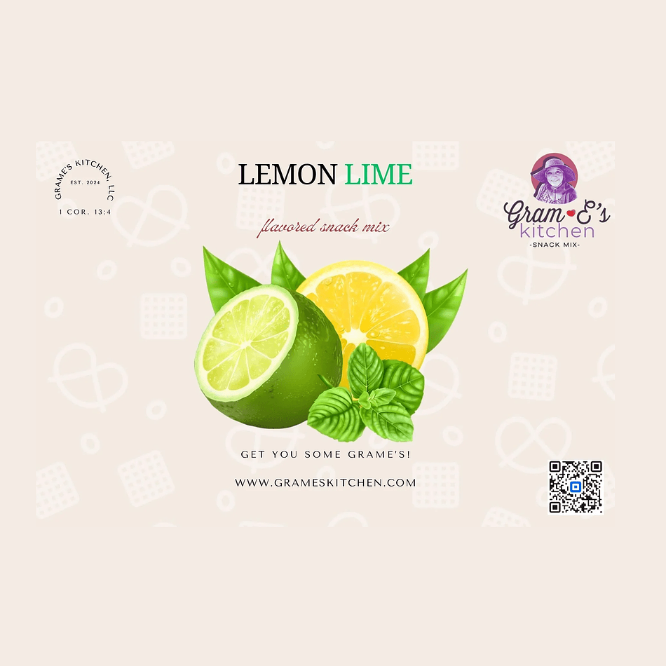 Lemon Lime Snack Mix, Zesty Citrus Seasoning, Nut-Free Option, Pretzel Bites, 2.5 oz Bag