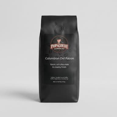 Colombian Coffee Beans, Air-Roasted, Raisin & Chocolate Notes, Smooth & Creamy, 1 lb Whole Bean or Ground
