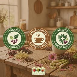 Organic Elderberry Goodness Herbal Tea To Help Fight Seasonal Cold.-6