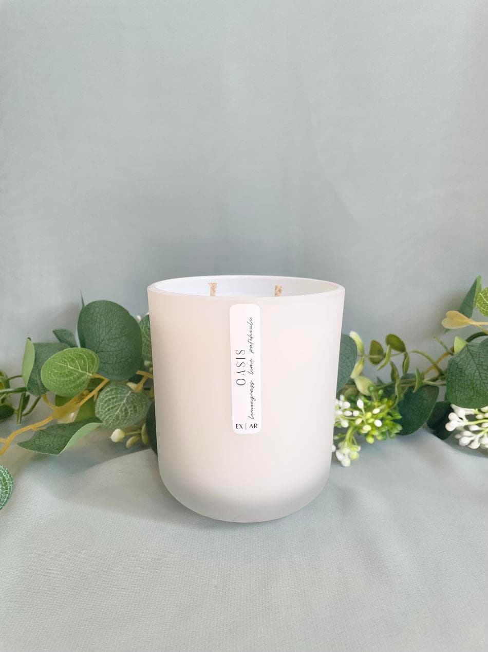 OASIS | 15oz. Soy Candle | Lemongrass. Lime. Patchouli.