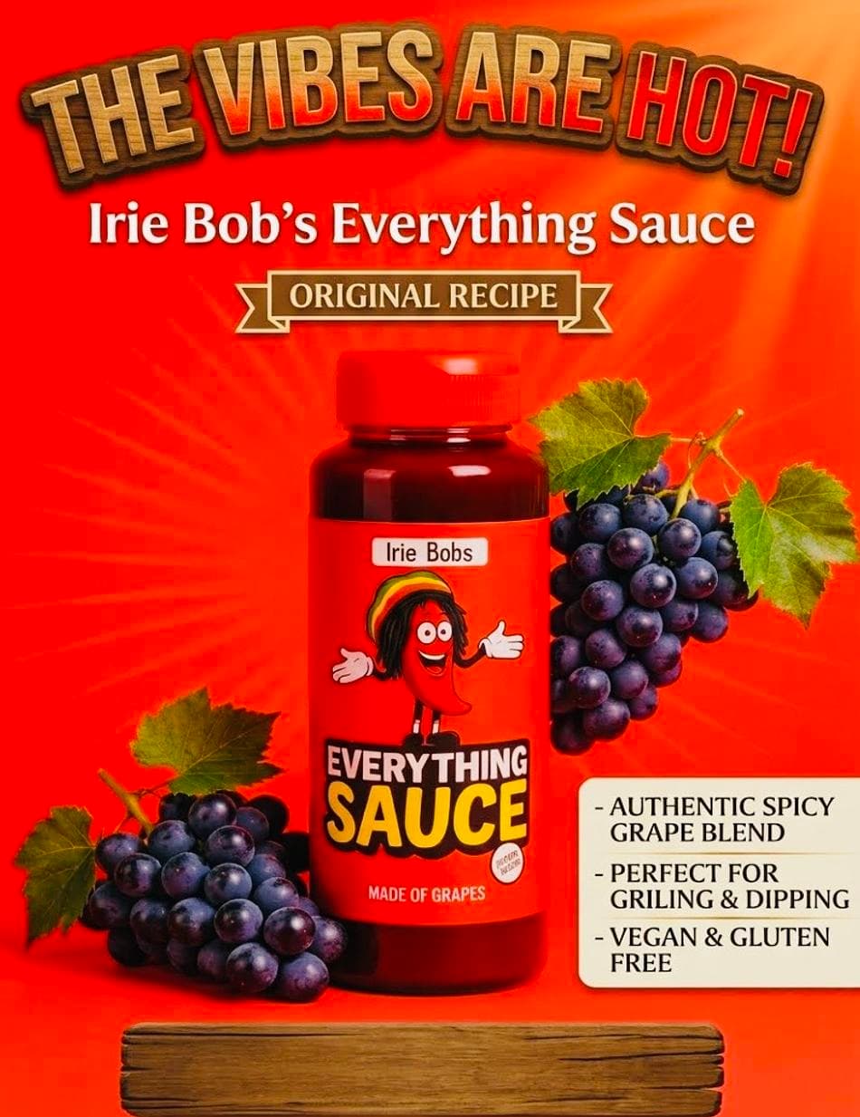 IRIE BOBS EVERYTHING SAUCE MADE FROM GRAPES (Spicy)