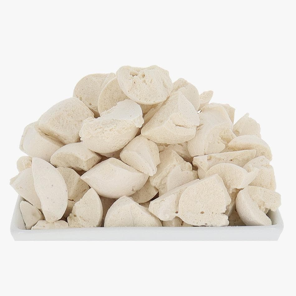Freeze-Dried Vegan Vanilla Ice Cream Bites, Pea Protein & Vanilla Bean, Dairy-Free Nut-Free, Shelf-Stable Snack, Bulk Bag (1 lb)