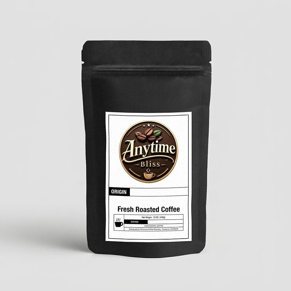 Light-Medium Roast Coffee Blend, Cocoa Caramel Toffee Notes, Balanced Morning Brew, 12 oz Bag (Whole Bean or Ground)