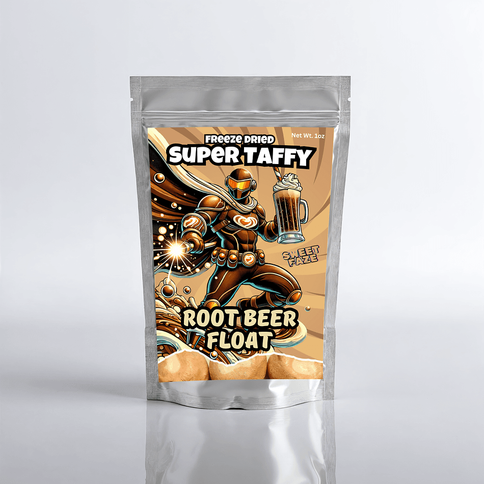 Freeze-Dried Root Beer Float Taffy