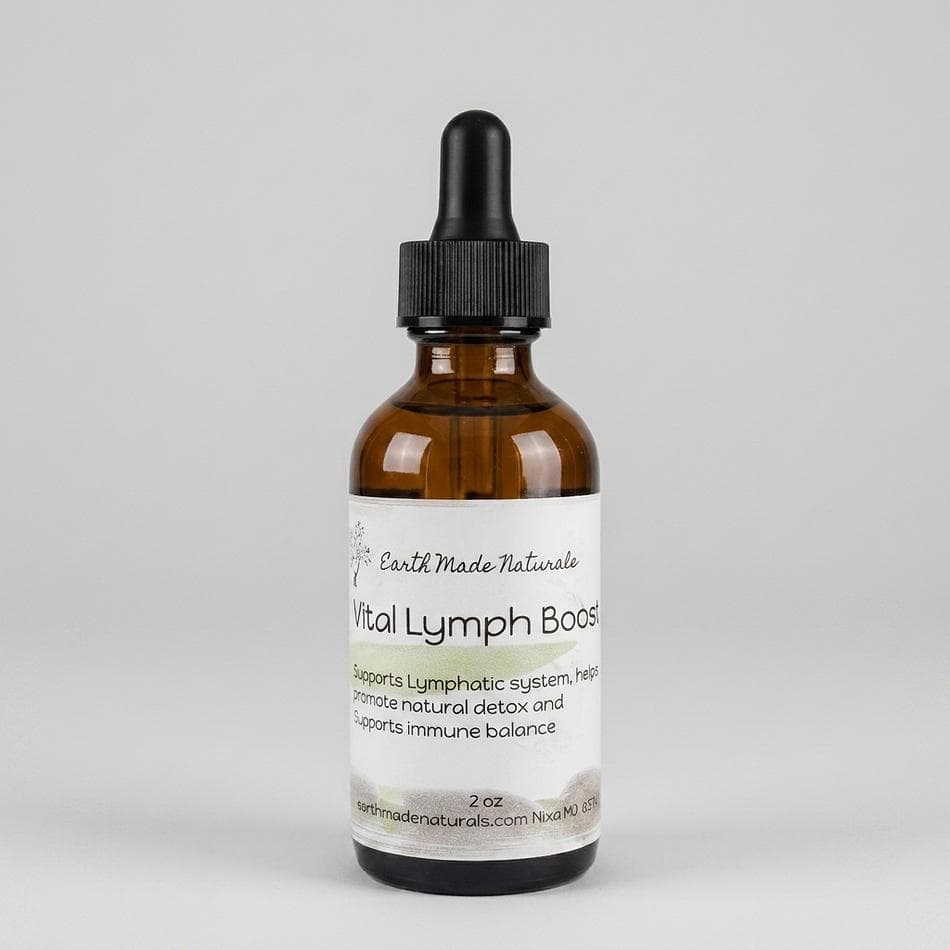 Lymph Support Herbal Tincture, Cleavers & Echinacea, Detox & Immune Support, 2 oz Dropper Bottle (56 Servings)