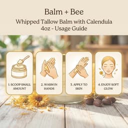 Whipped Tallow Balm with Calendula 4oz-2